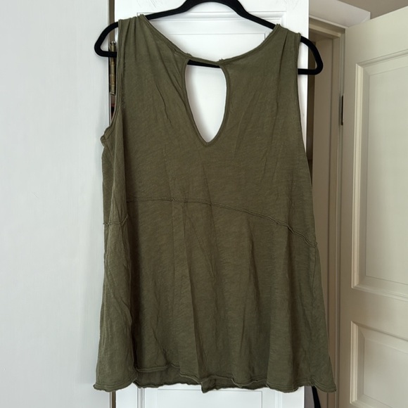 ✨ Anthropologie Pure + Good Green Tank Top — XS — Adjustable Tie Strap ✨ - Picture 5 of 5